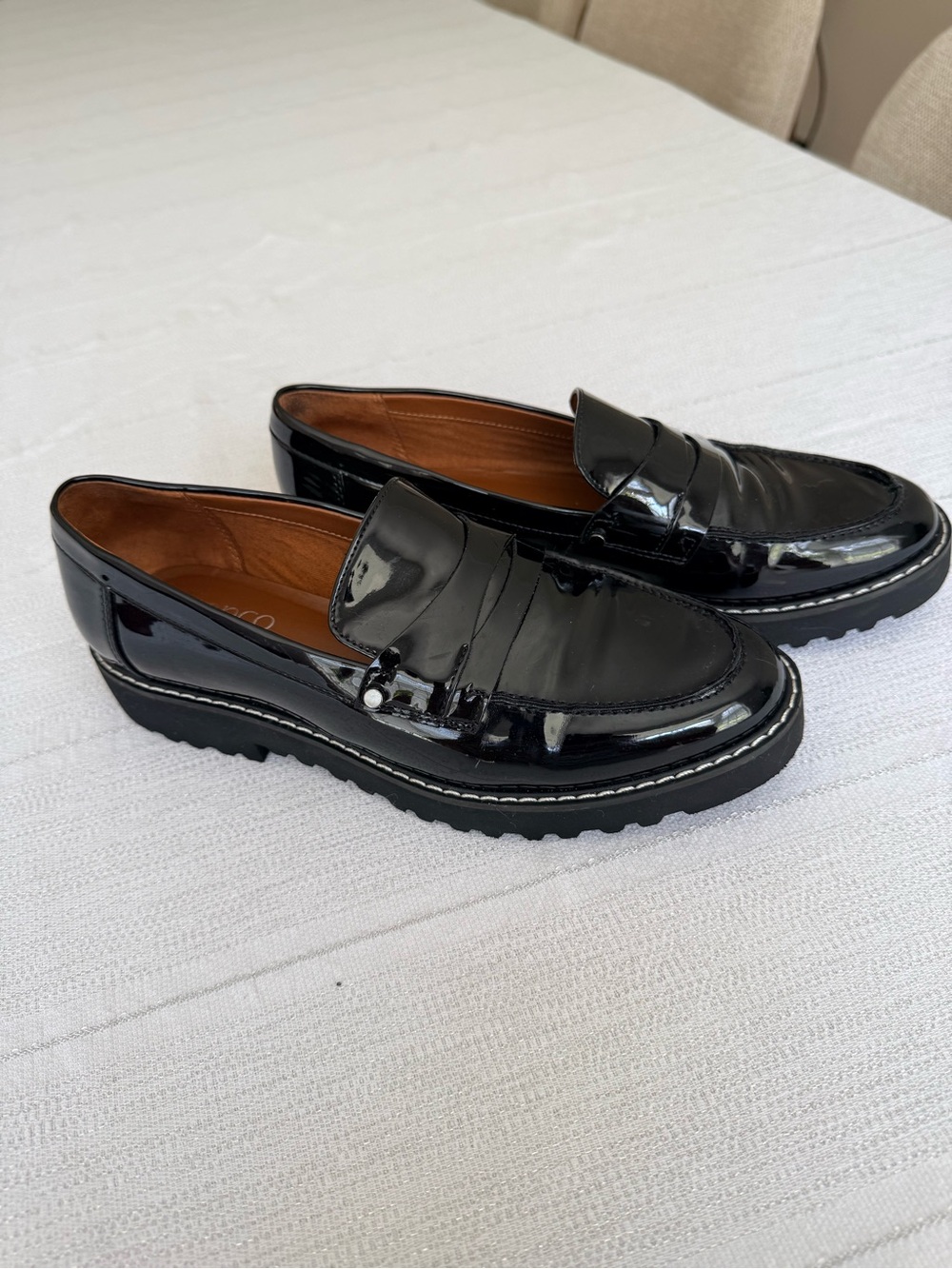 Franco Sarto patent leather women’s Loafers